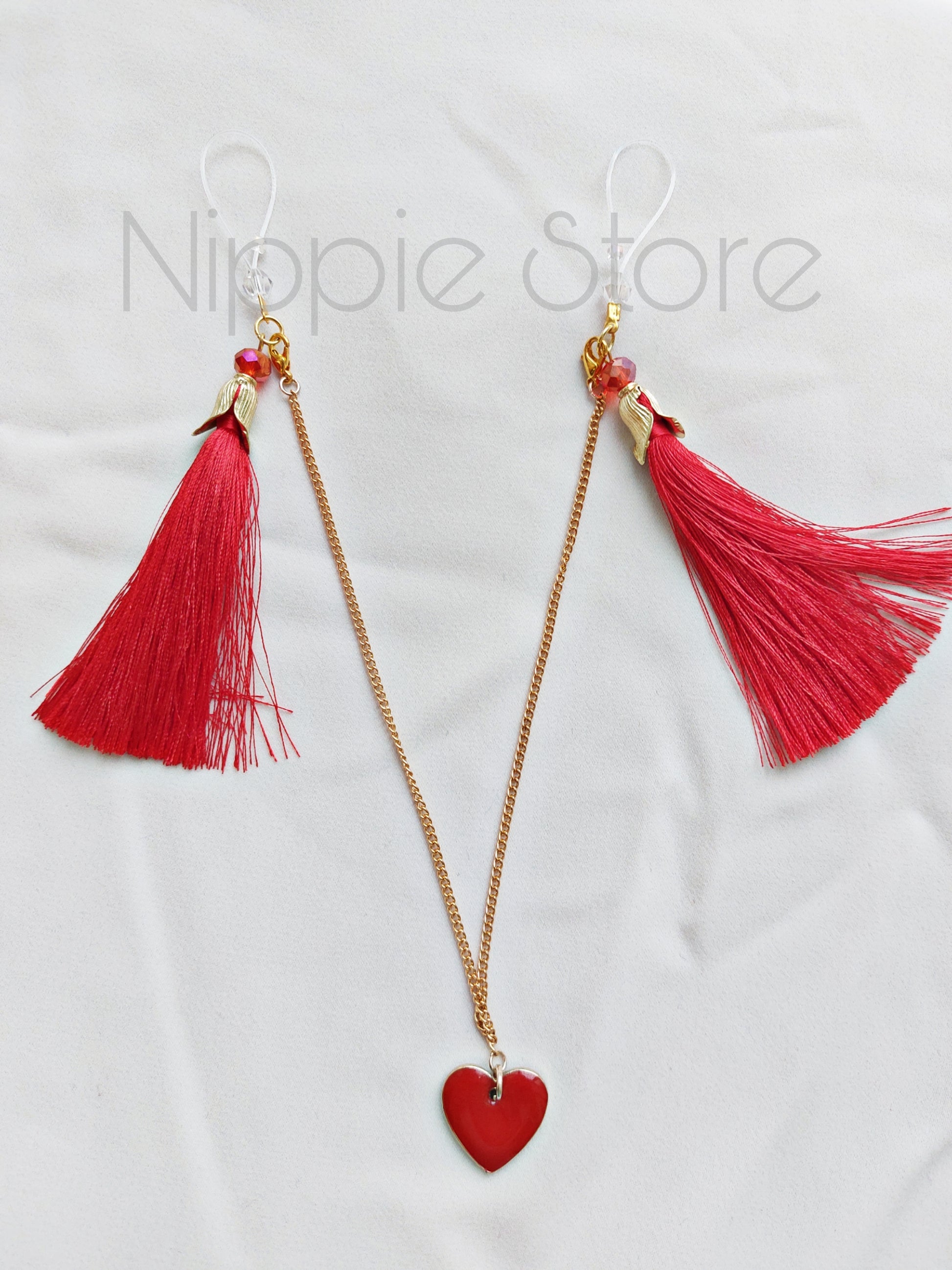 Red tassel nipple jewelry – Nippie Store