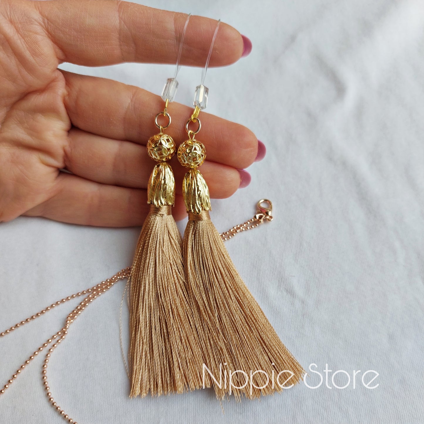Gorgeous luxurious nipple jewelry nippie with silk – Nippie Store